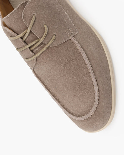 Men’s Suede Lace-Up Derby Shoes – Casual Dress Shoes with Soft Suede Leather