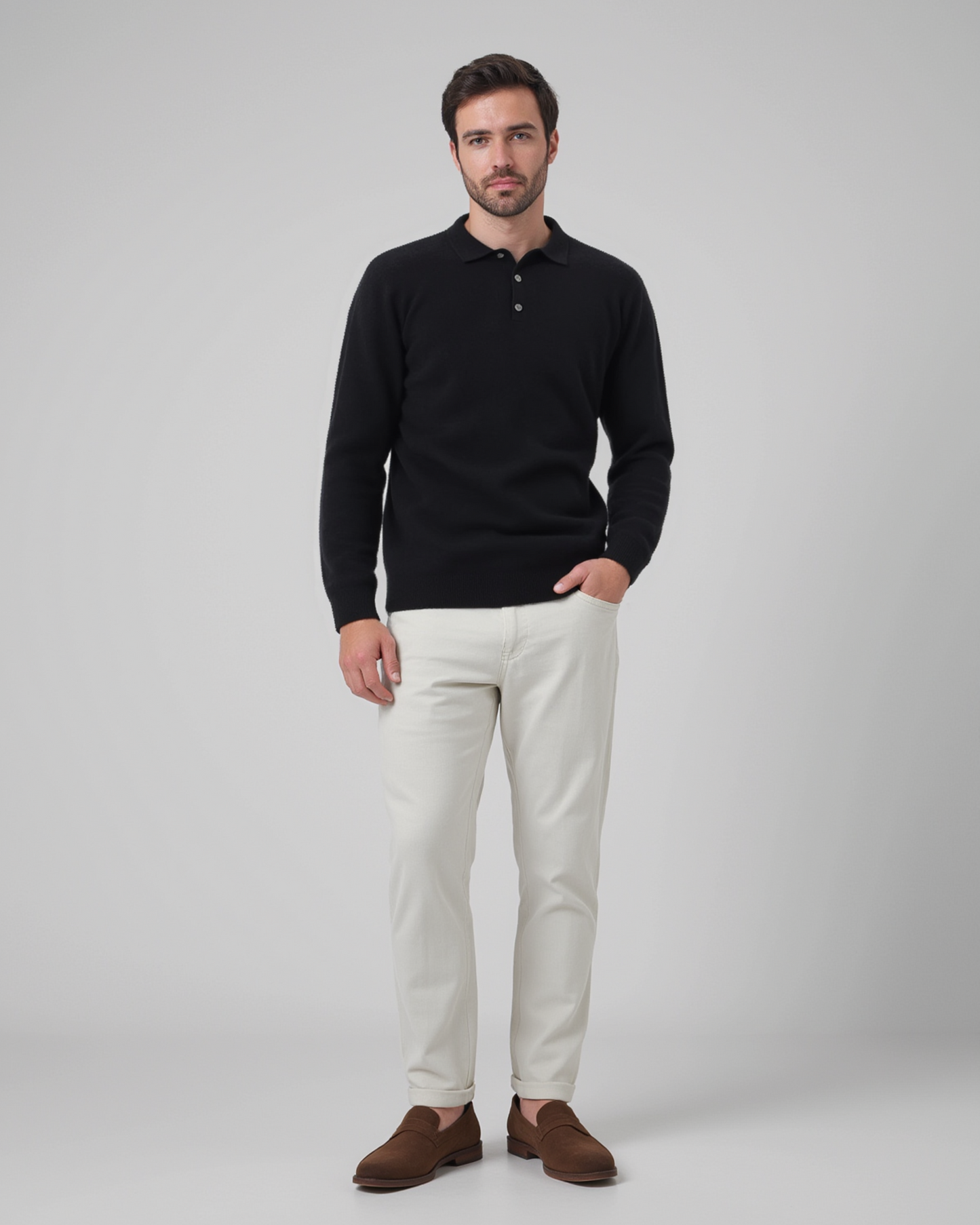 Cesare Cashmere Polo