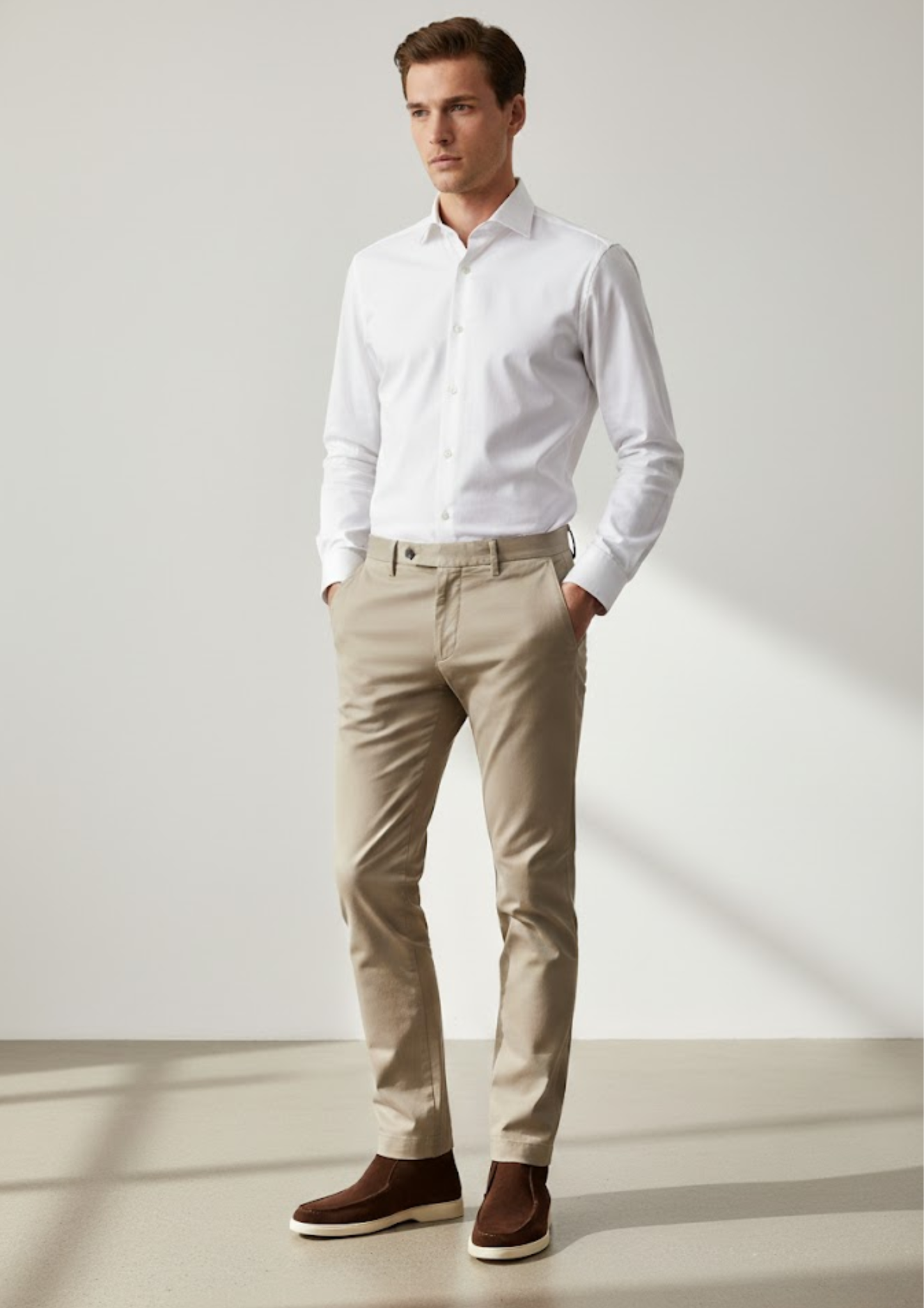 Men’s Suede Ankle Loafers – Soft Leather-Lined Chukka Moccasins for Smart Casual Wear