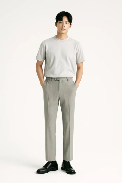 Men’s Slim-Fit Tailored Pants – Classic Stretch